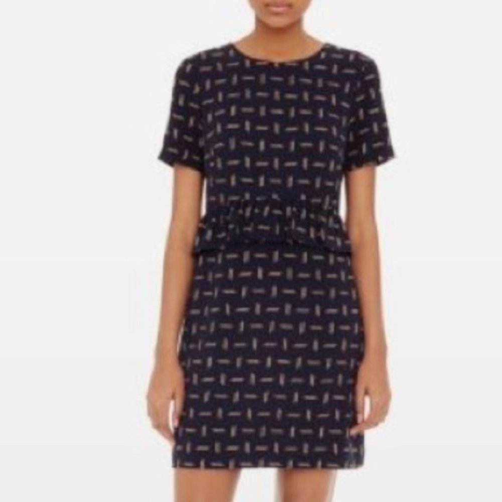 Club Monaco Matchstick Peplum Dress Size 00
